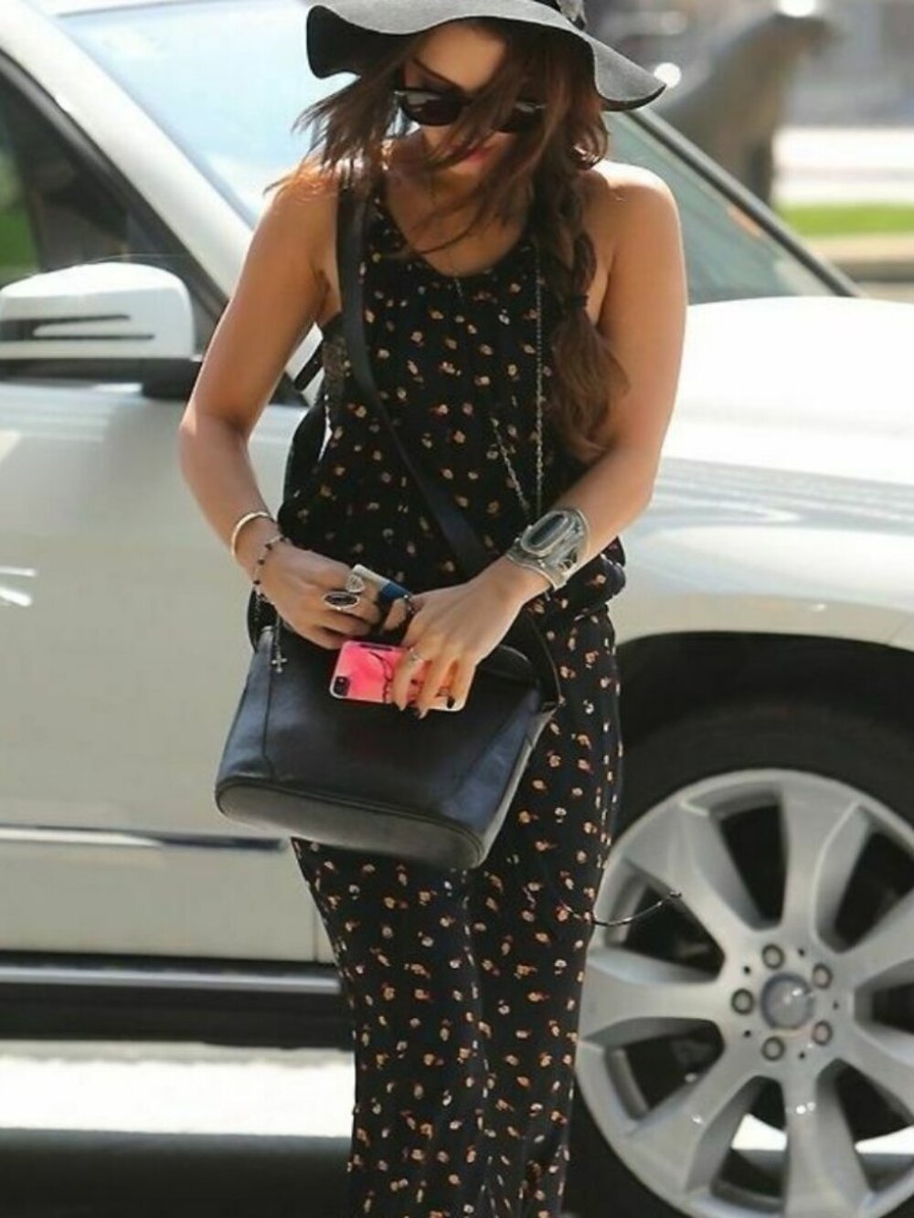Flynn Skye Black Floral Print Jumper Jumpsuit XS 1